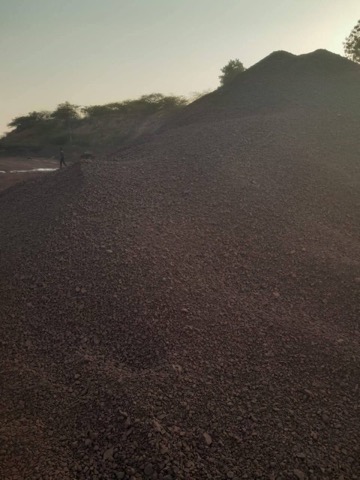 Processed ore fines stockpile